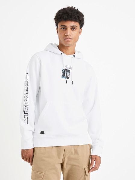 Celio Бял мъжки суитшърт Celio Star Wars