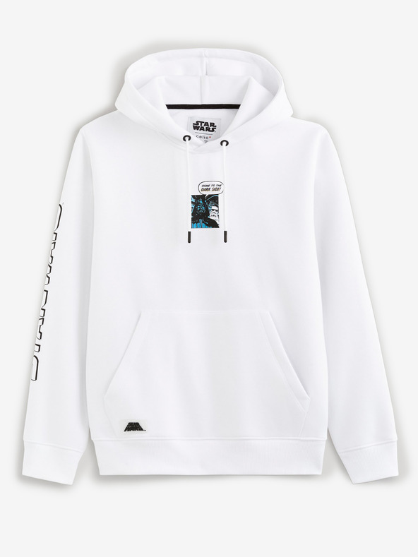 Celio Бял мъжки суитшърт Celio Star Wars