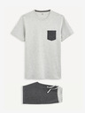 Celio Сива мъжка пижама Celio