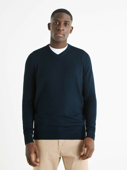 Celio Тъмносин мъжки пуловер Celio Befisrtv