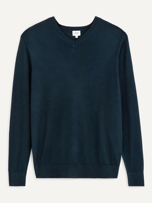 Celio Тъмносин мъжки пуловер Celio Befisrtv