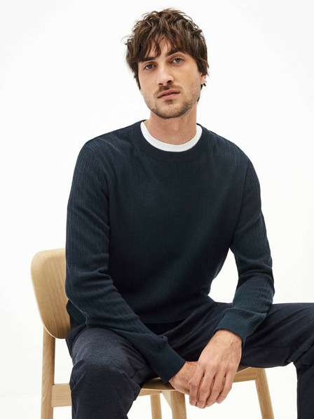 Celio Тъмносин мъжки пуловер Celio Teverti