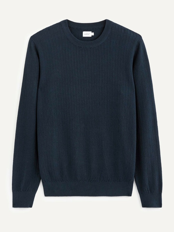 Celio Тъмносин мъжки пуловер Celio Teverti