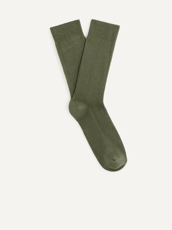 Celio Зелени мъжки чорапи Celio Riqlo