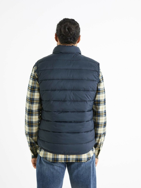 Celio Тъмносиня мъжка ватирана жилетка Celio Bulock
