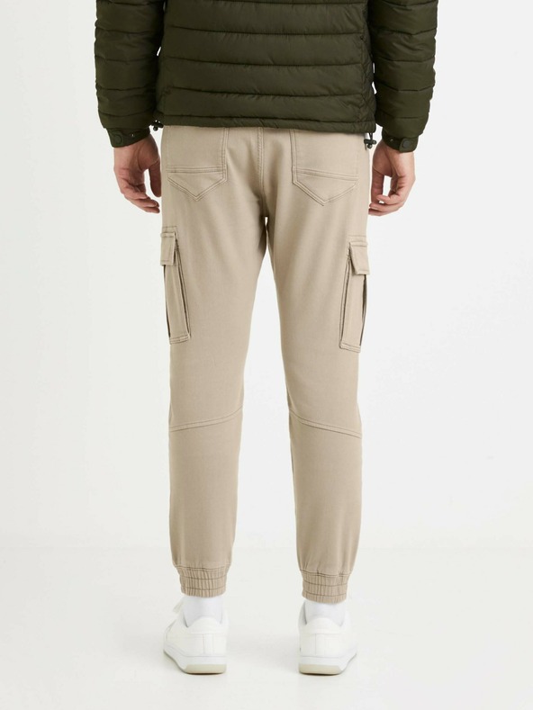 Celio Бежови мъжки панталони Celio Vokit