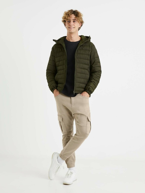 Celio Бежови мъжки панталони Celio Vokit