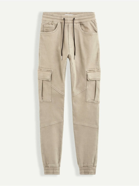 Celio Бежови мъжки панталони Celio Vokit