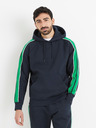 Celio Тъмно синя мъжка блуза с качулка Celio Vebandit