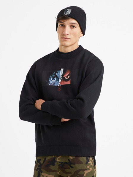 Celio Черен мъжки суитчър Celio Attack on Titan