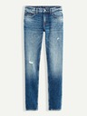 Celio Сини мъжки дънки с права кройка и разкъсан ефект Celio Vomarble