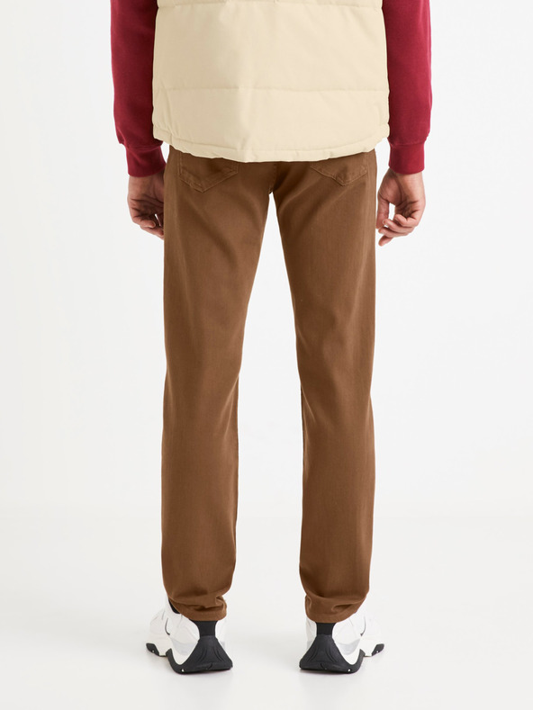 Celio Кафяви мъжки панталони Celio