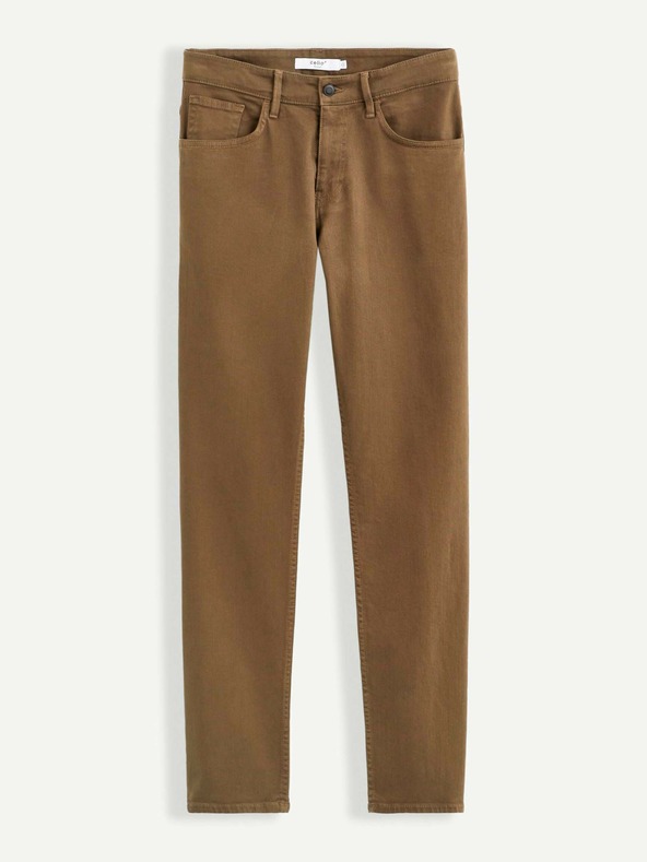 Celio Кафяви мъжки панталони Celio
