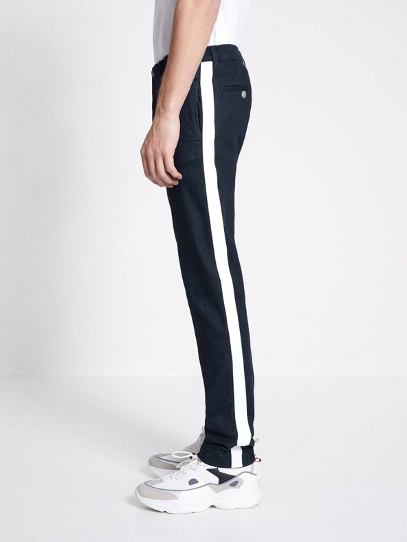 Celio Тъмно сини мъжки дънки с тънка кройка и райе Celio C25