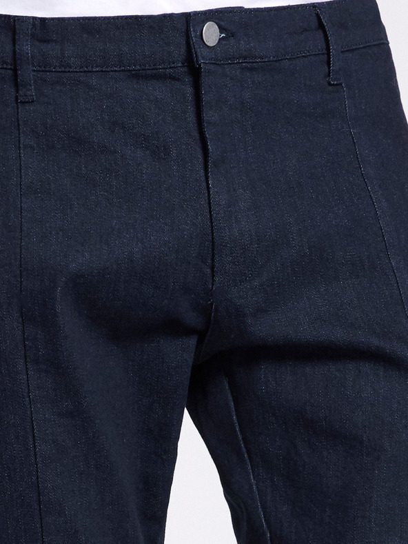 Celio Тъмно сини мъжки дънки с тънка кройка и райе Celio C25