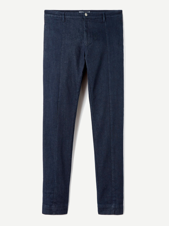 Celio Тъмно сини мъжки дънки с тънка кройка и райе Celio C25