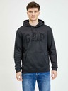 GAP Флийс суитшърт с качулка и лого GAP