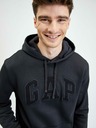GAP Флийс суитшърт с качулка и лого GAP