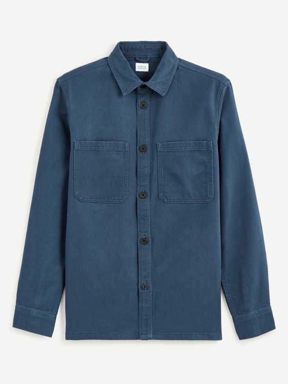 Celio Синя мъжка риза Celio Camone