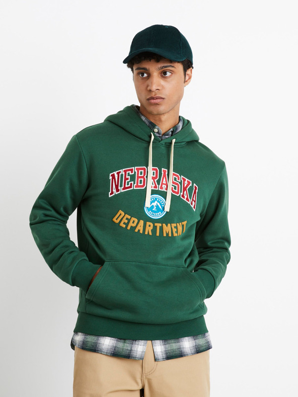Celio Зелен мъжки суитчър Celio Nebraska Department