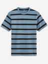 Celio Синя тениска на райета Celio Beboxar