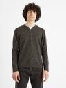Celio Тъмно сив мъжки пуловер с копчета Celio Чечил