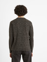 Celio Тъмно сив мъжки пуловер с копчета Celio Чечил