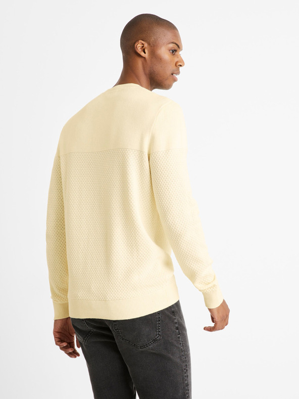 Celio Кремав мъжки пуловер Celio Cebbublo