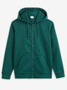 Celio Тъмнозелен мъжки суитчър с цип Celio Vethree