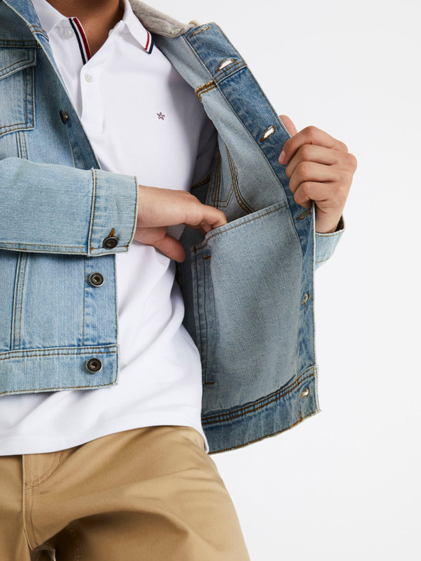 Celio Светлосиньо мъжко дънково яке Celio Cudenshood