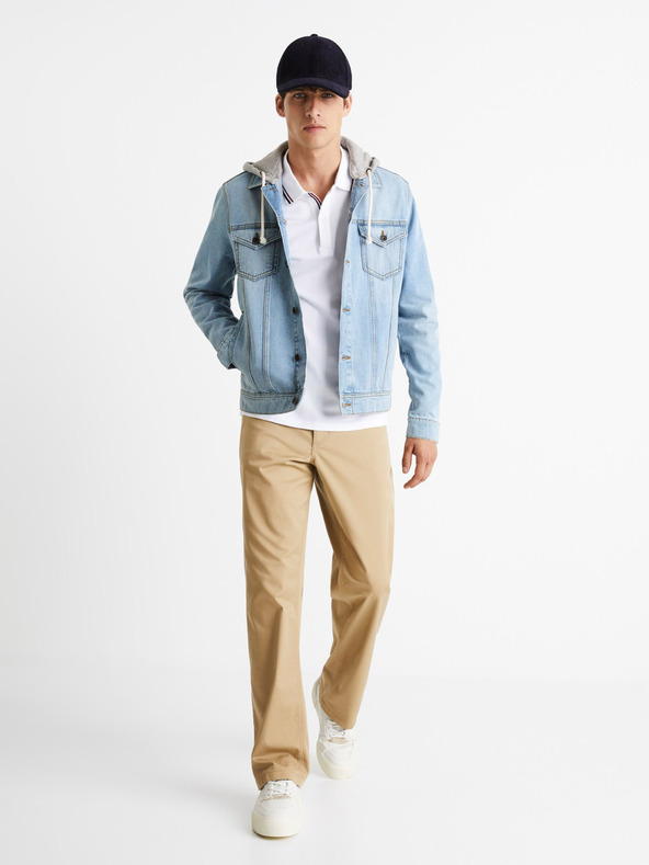 Celio Светлосиньо мъжко дънково яке Celio Cudenshood