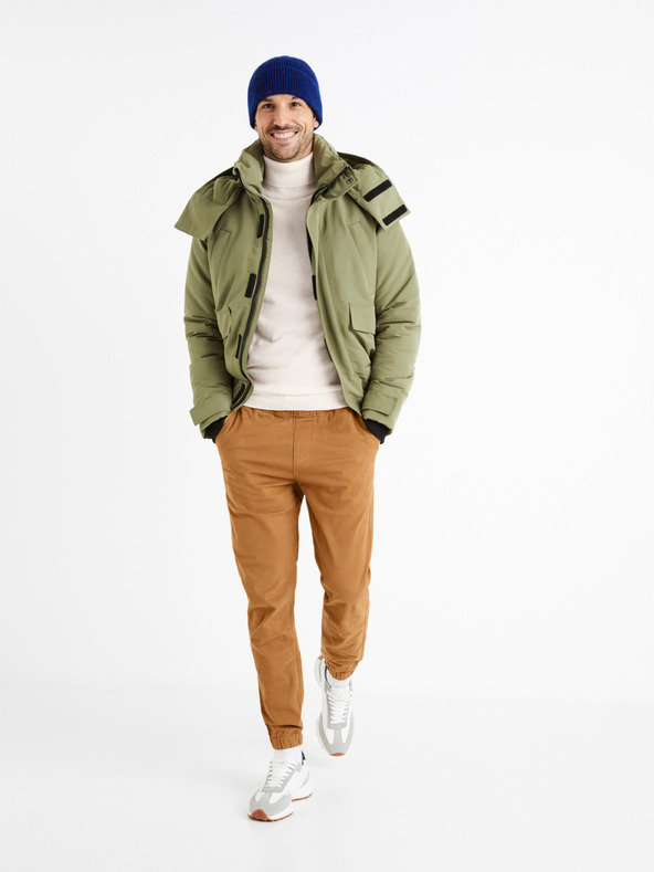 Celio Мъжки кафяви панталони Celio Voyage