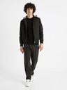 Celio Черен мъжки бомбър с качулка Celio Cujameshoo