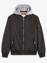 Celio Черен мъжки бомбър с качулка Celio Cujameshoo