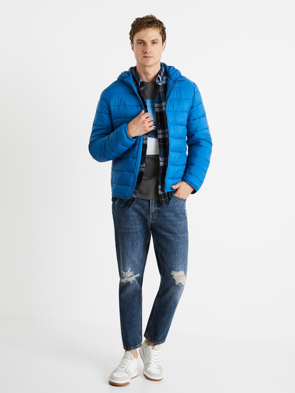 Celio Синьо мъжко олекотено ватирано яке Celio Vububble