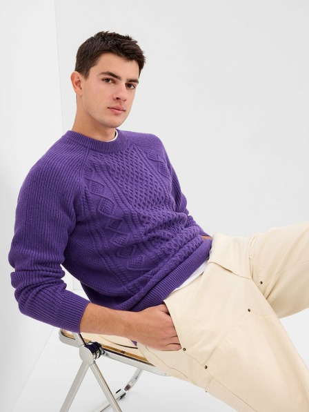 GAP Плетен пуловер с вълнена смес GAP