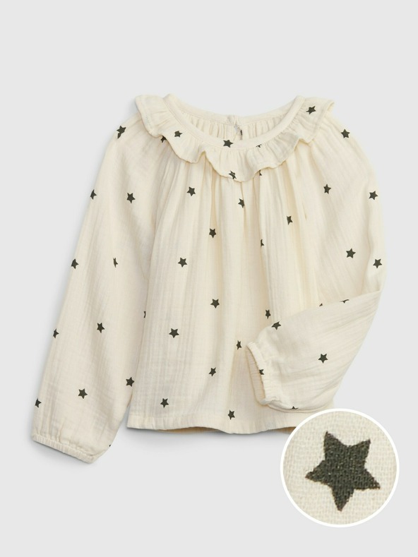 GAP Baby муселинов топ с волан GAP