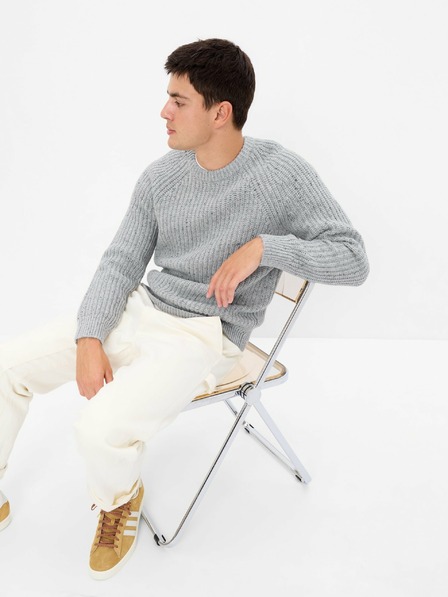 GAP Суитшърт с ребрест десен GAP