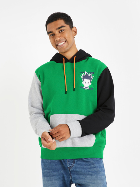 Celio Зелен мъжки суитшърт Celio Hunter x Hunter