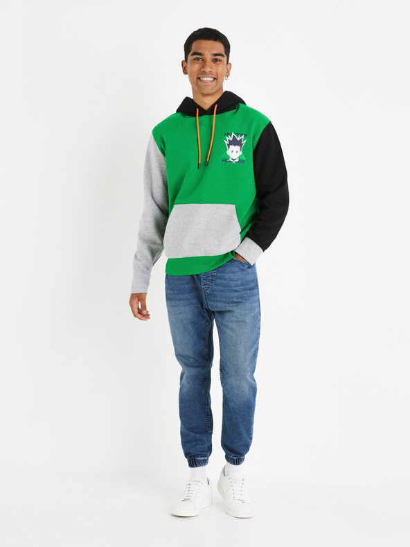 Celio Зелен мъжки суитшърт Celio Hunter x Hunter