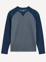 Celio Синя сива мъжка тениска с дълъг ръкав Celio Cesolrag