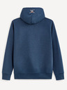Celio Синя мъжка едноцветна качулка Celio