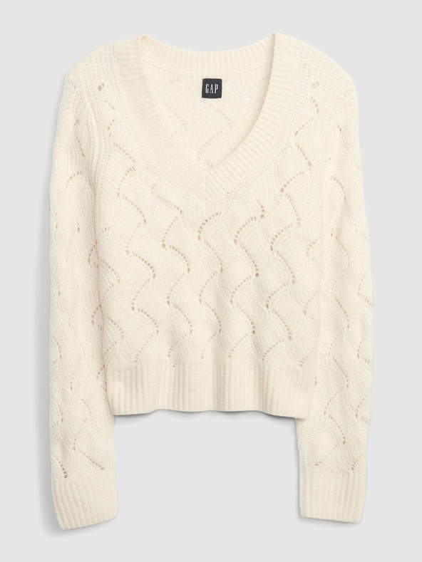 GAP Плетен пуловер с десен GAP