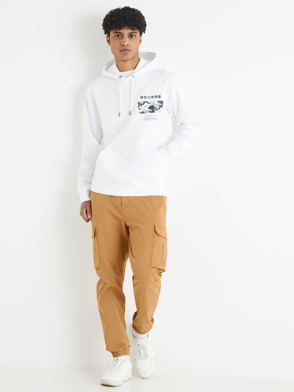 Celio Бяла качулка Celio Hokusai