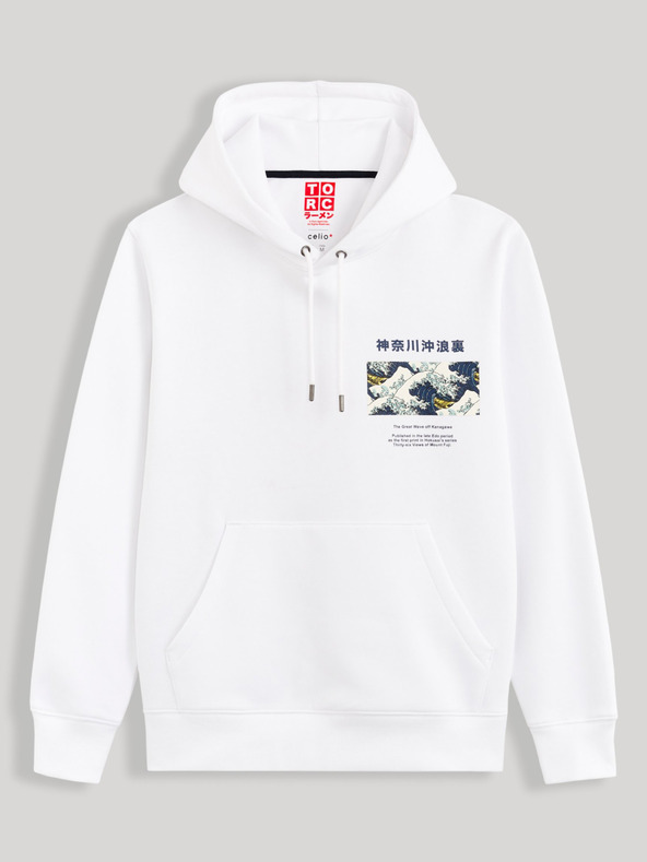 Celio Бяла качулка Celio Hokusai