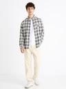 Celio Черна карирана фланелена риза Celio Canewto