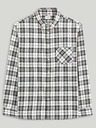 Celio Черна карирана фланелена риза Celio Canewto