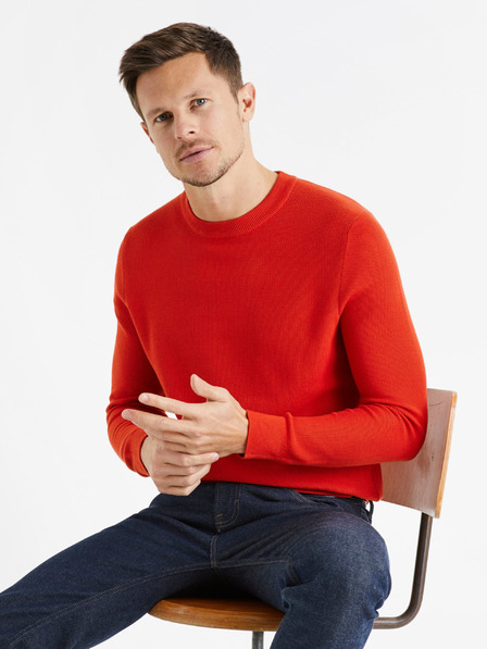 Celio Червен мъжки пуловер Celio Bepic