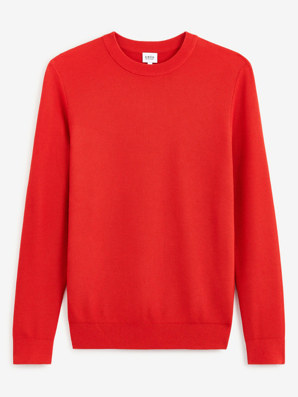 Celio Червен мъжки пуловер Celio Bepic
