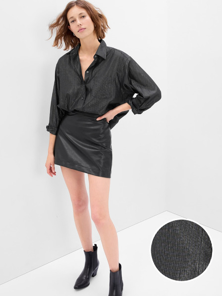 GAP Oversize риза с металически нишки GAP